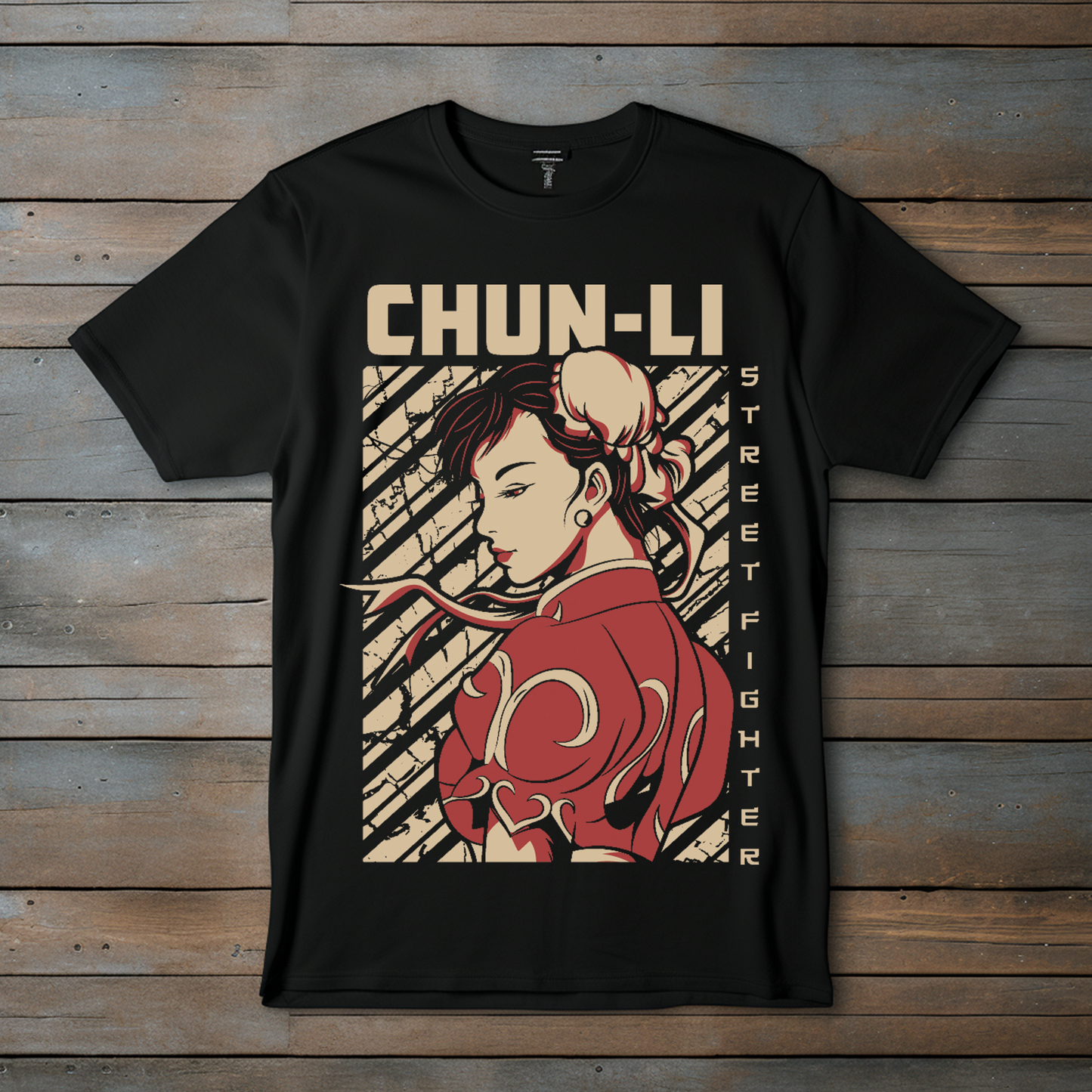 Camiseta Esencial "Chun-Li – La Fuerza Elegante de Street Fighter