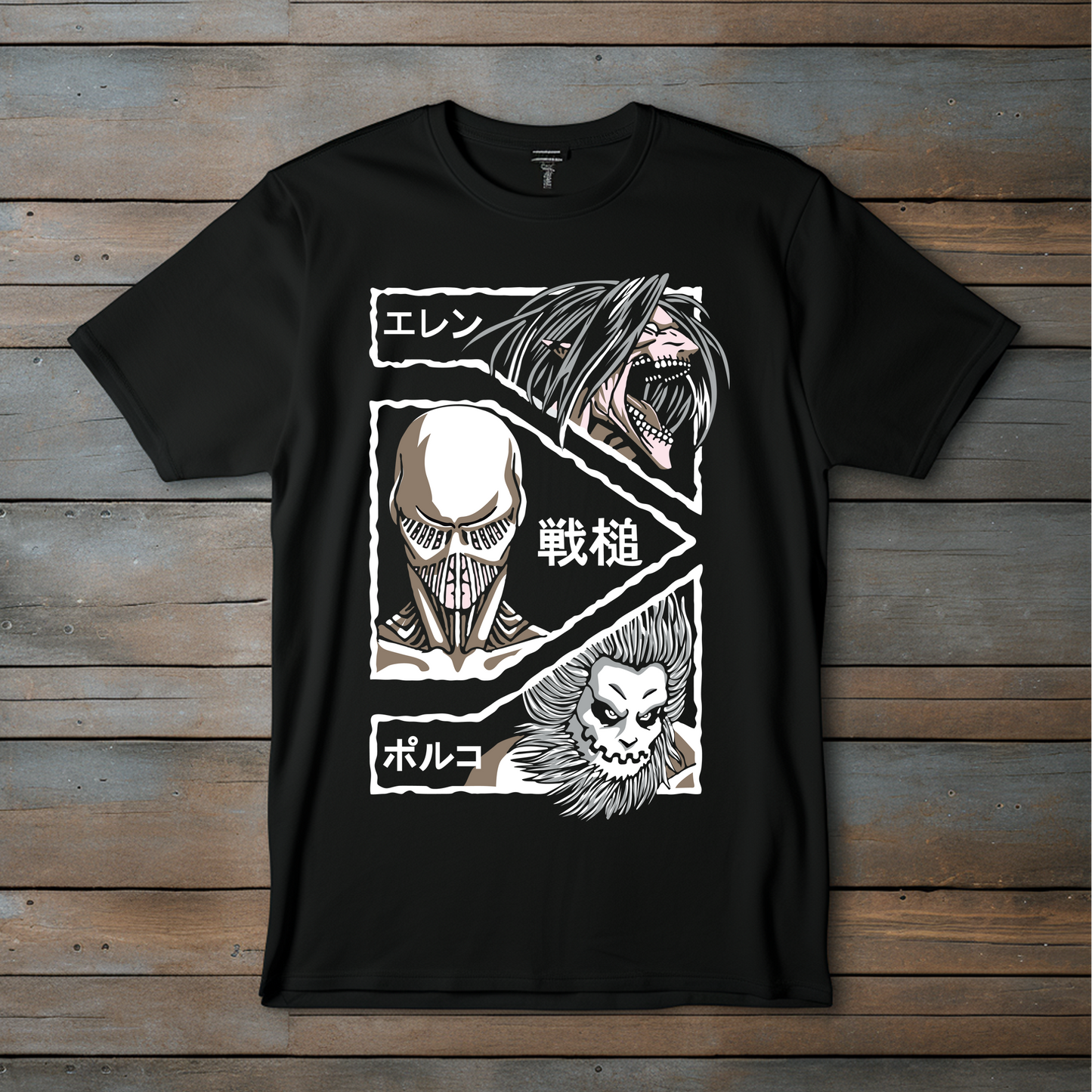 ¡Camiseta de los Tres Titanes – Poder Colosal en un Diseño Épico!