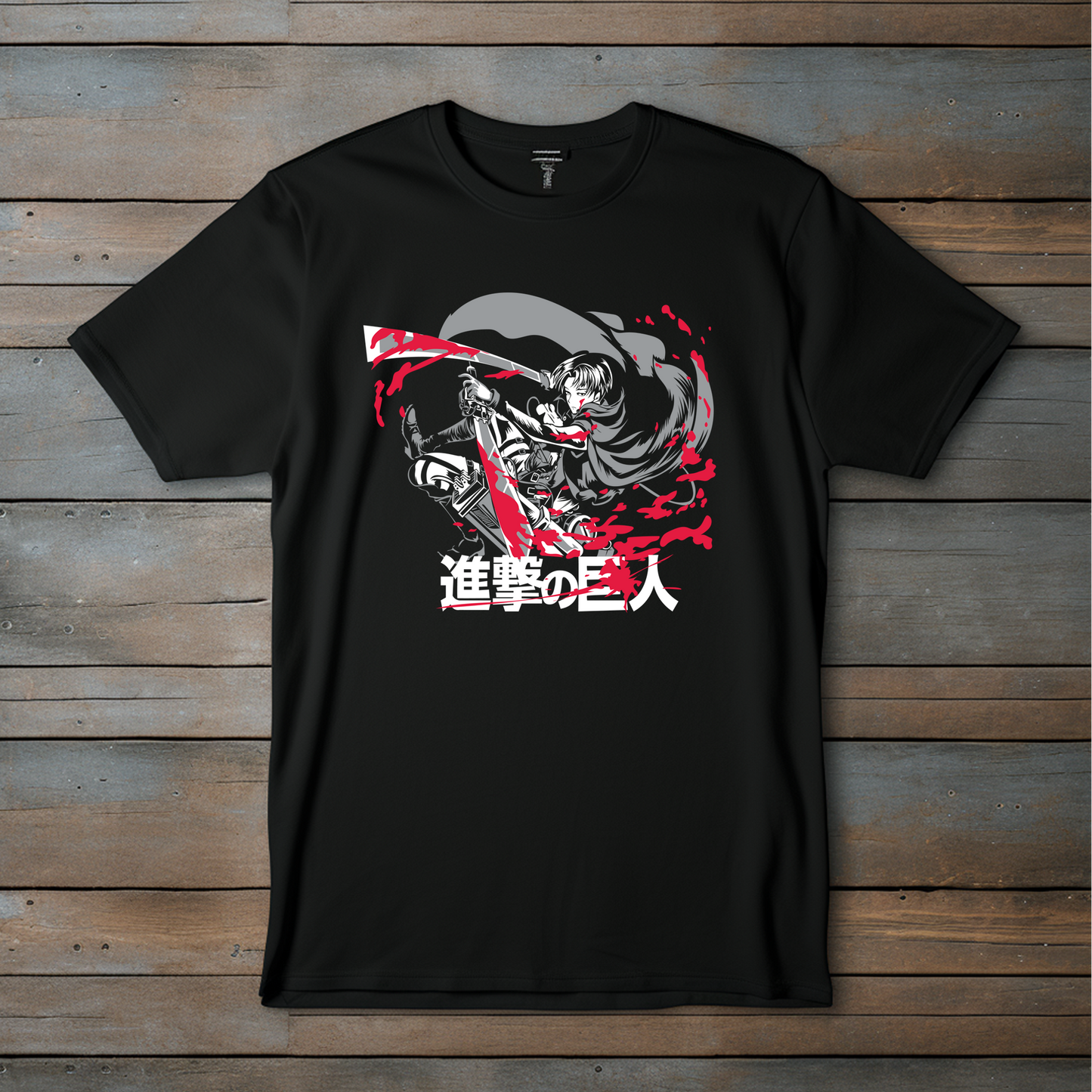 ¡Camiseta Levi Ackerman – Estilo Minimalista y Exclusivo! (Copia)