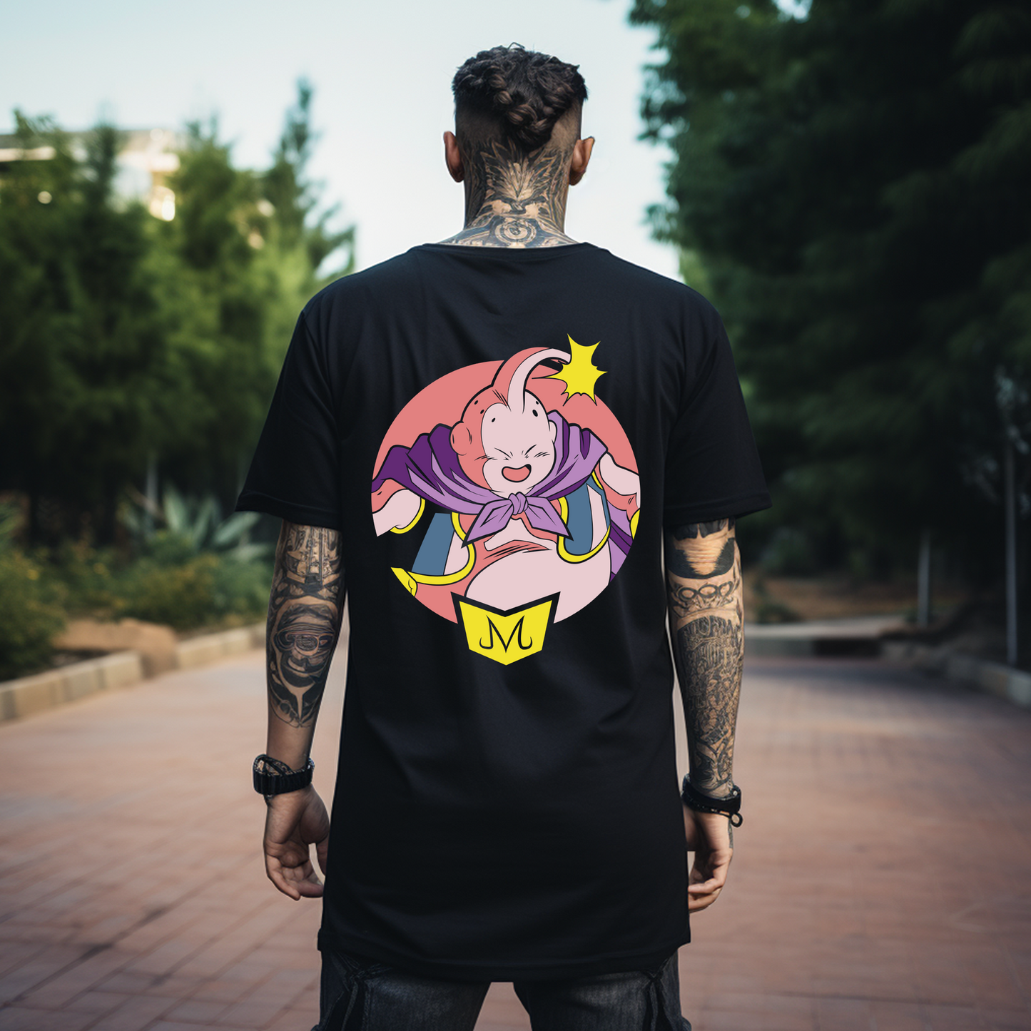 Camiseta Oversize Majin Buu EN CIRCULO
