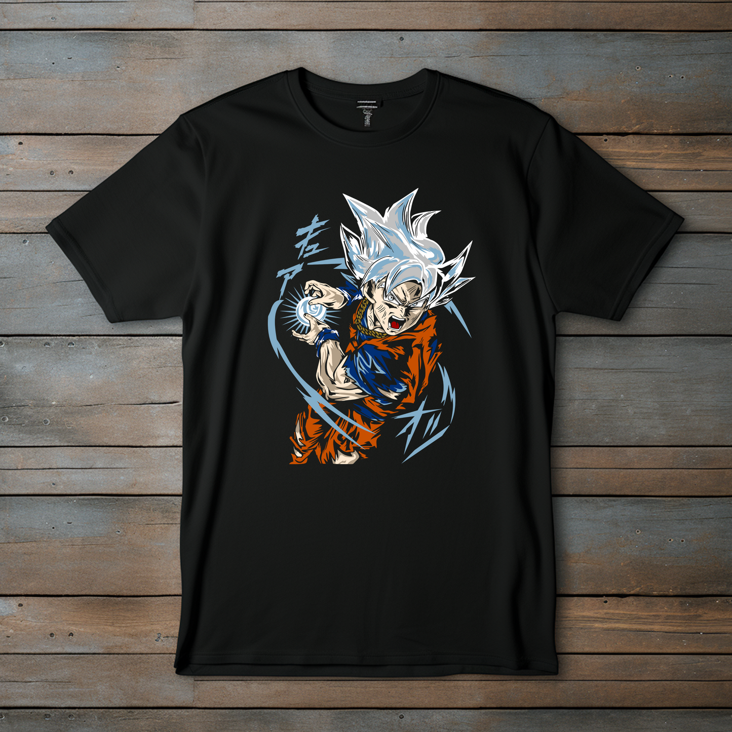Camiseta Esencial Anime Goku Ultra Instinto Máximo Poder