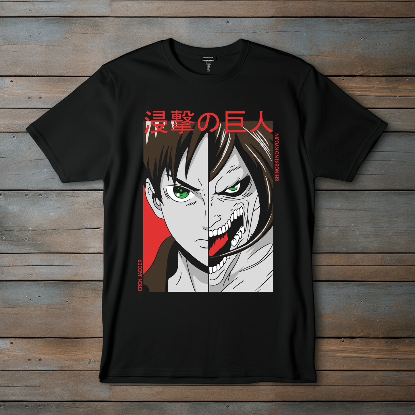 Camiseta Esencial Titán de Ataque – Shingeki no Kyojin Anime Streetwear