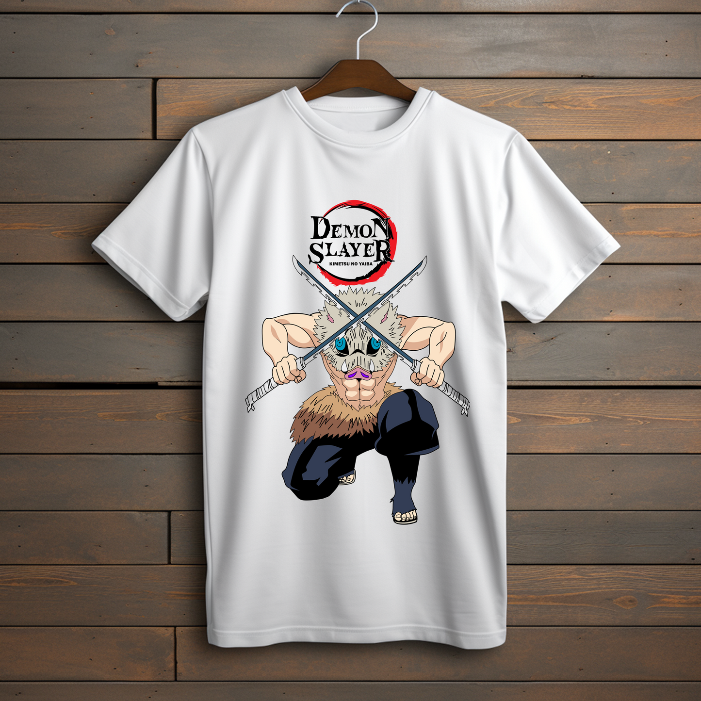 Camiseta Esencial Inosuke Hashibira – Demon Slayer Anime Streetwear