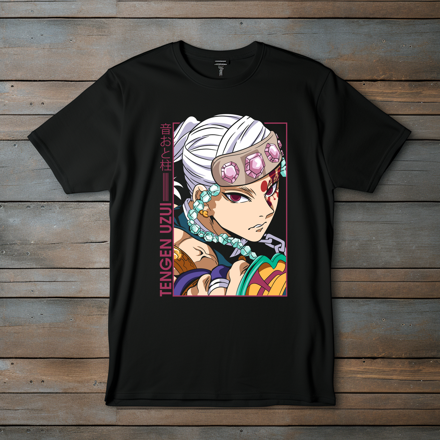 Camiseta Esencial Tengen Uzui – Demon Slayer Anime Streetwear