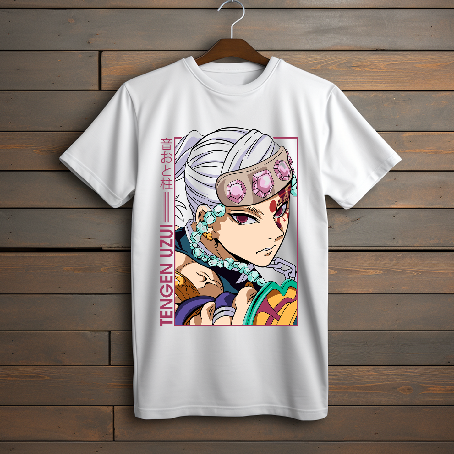 Camiseta Esencial Tengen Uzui – Demon Slayer Anime Streetwear