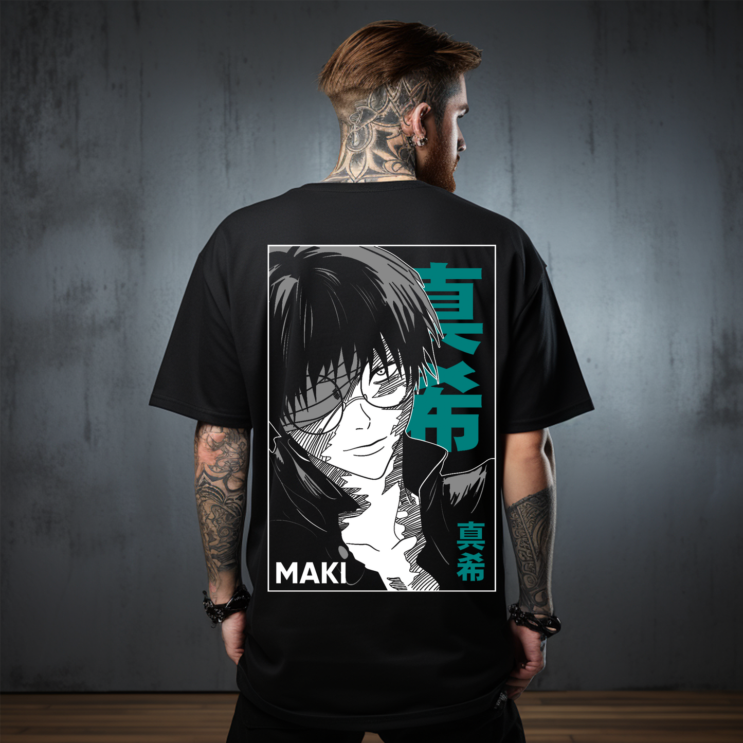 Camiseta Oversize Maki Zenin – Determinación Indomable