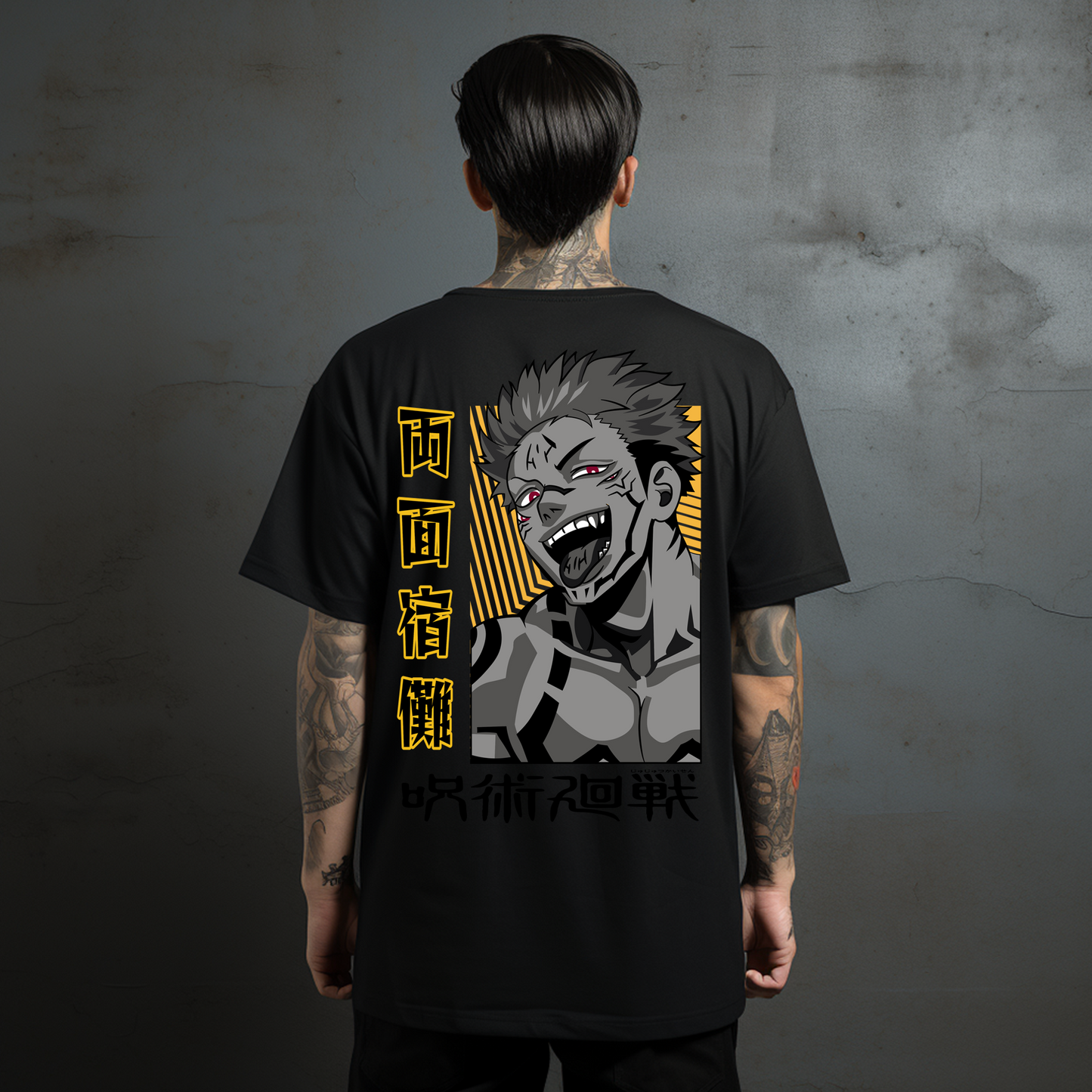Camiseta Oversize Ryomen Sukuna – Rey de las Maldiciones