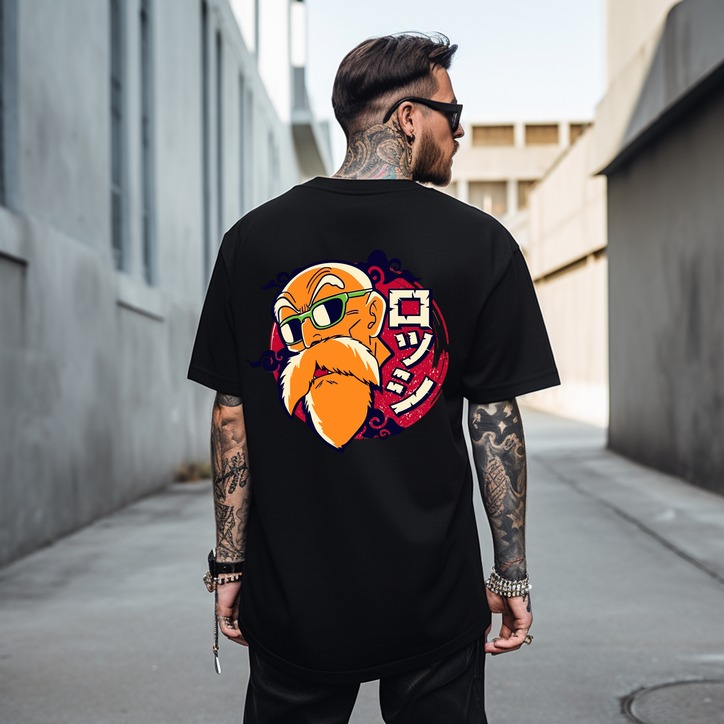 Camiseta Oversize Muten Roshi - El Maestro del Kamehameha con Estilo