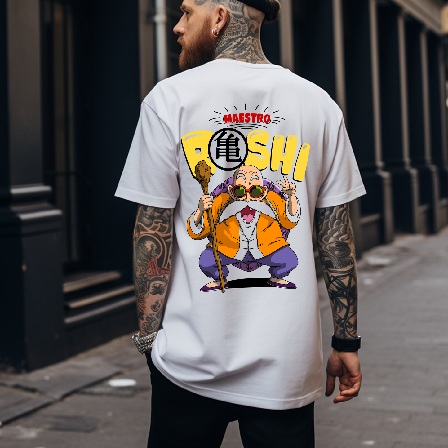 Camiseta Oversize Muten Roshi Boom – El Maestro Más Cool de Dragon Ball