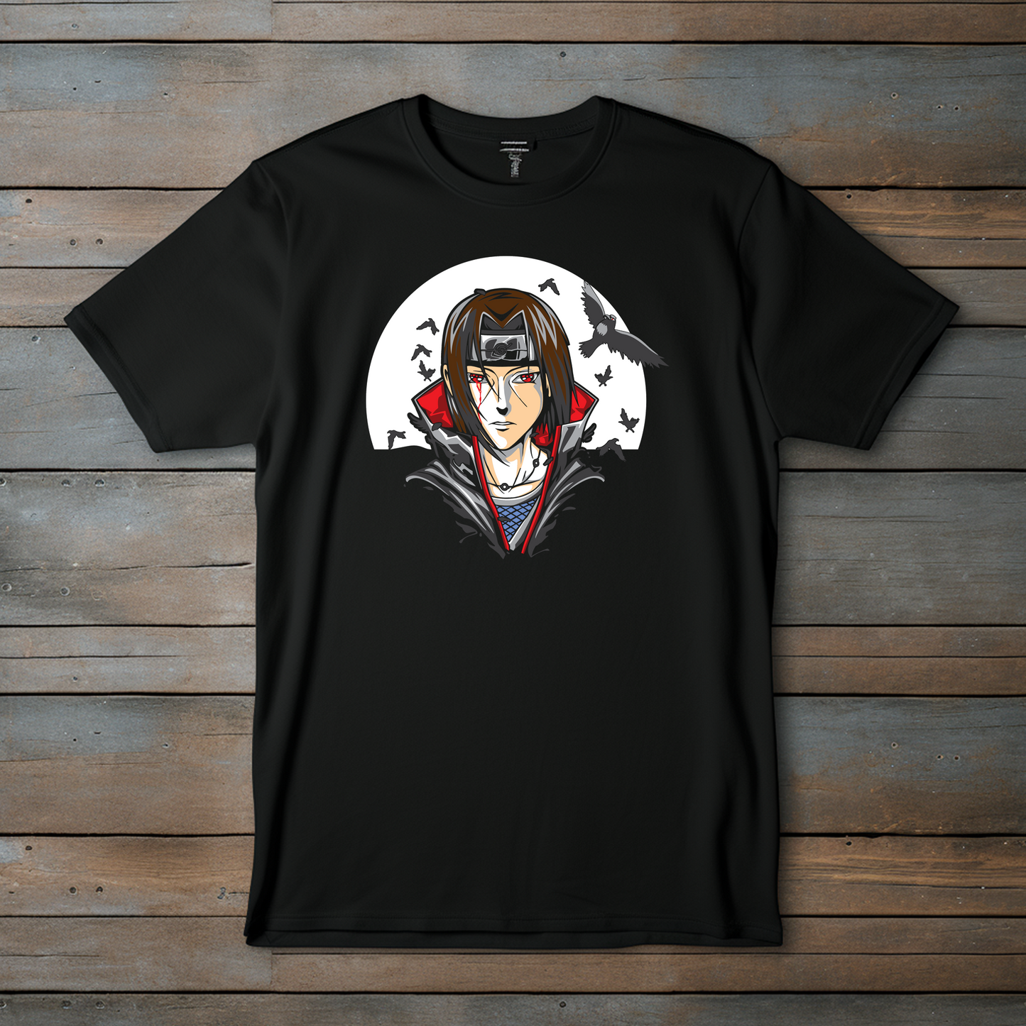 Camiseta "Itachi Uchiha" – La Serenidad del Cuervo