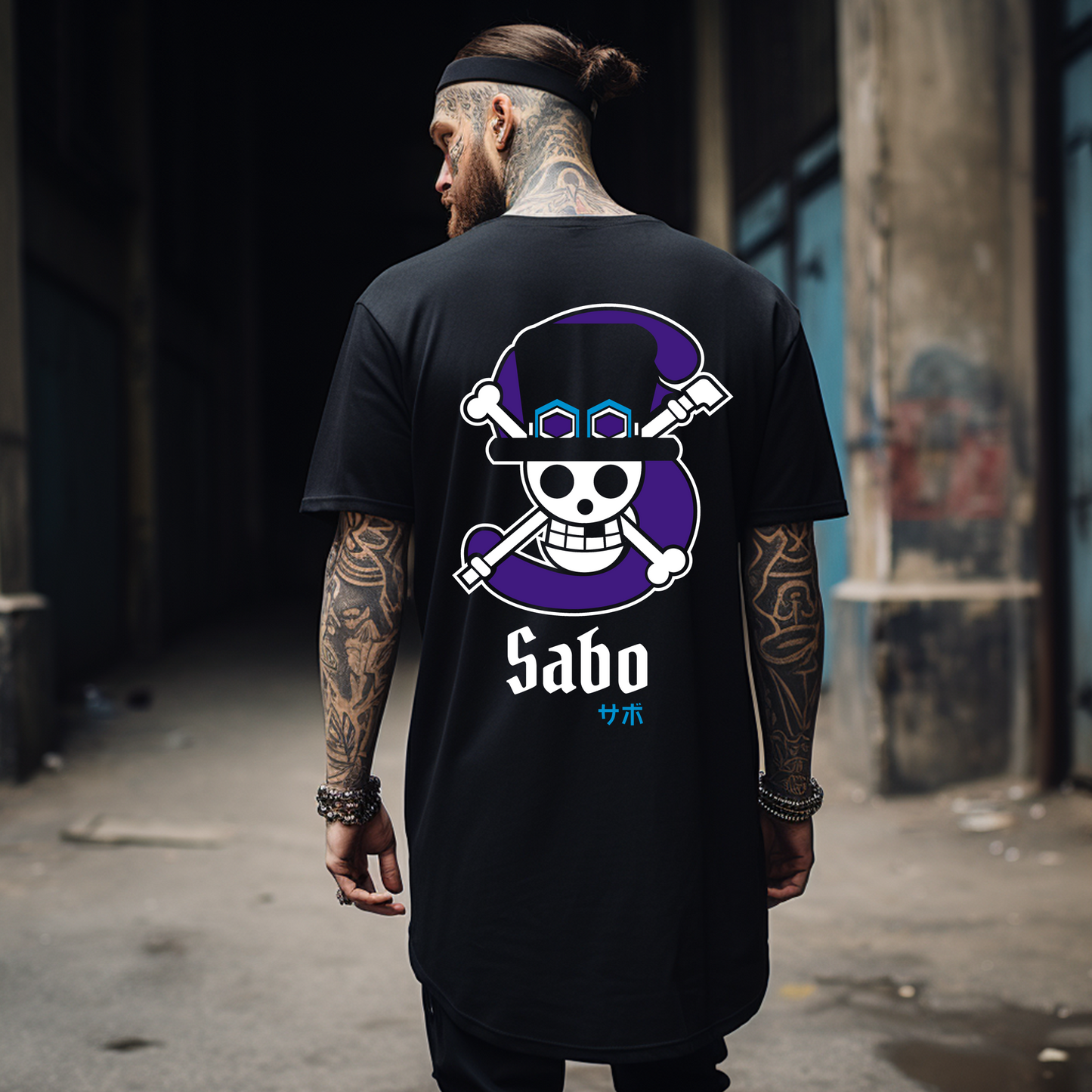 Camiseta Oversize Anime One Piece – Diseño Exclusivo de Sabo