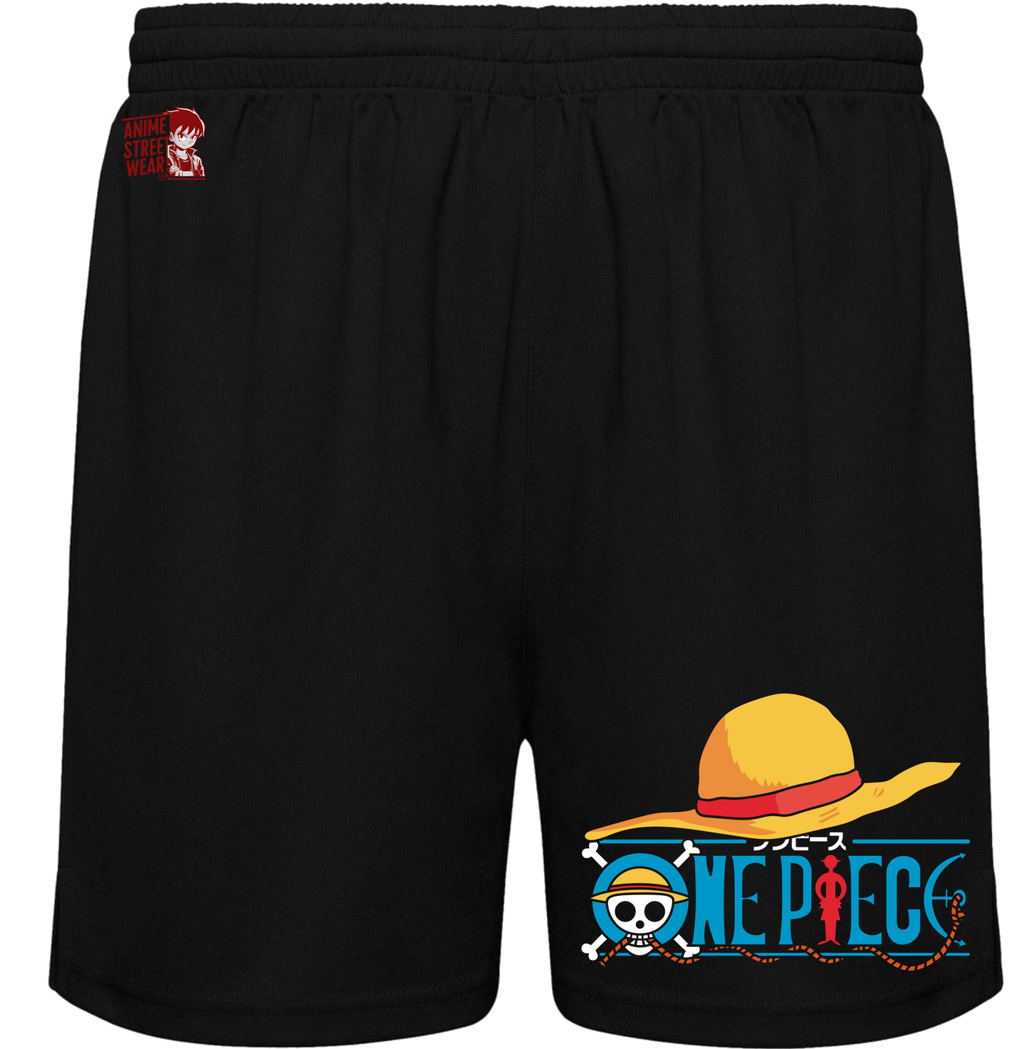 Bañador Blanco y en Negro One Piece – Símbolo del Rey Pirata