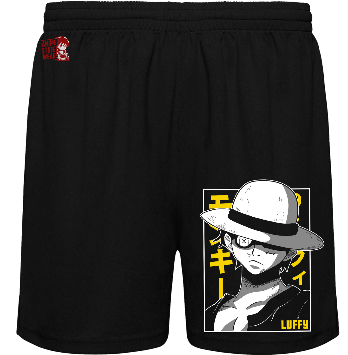Bañador Negro Luffy Yellow Shadow - One Piece Ropa Anime Streetwear