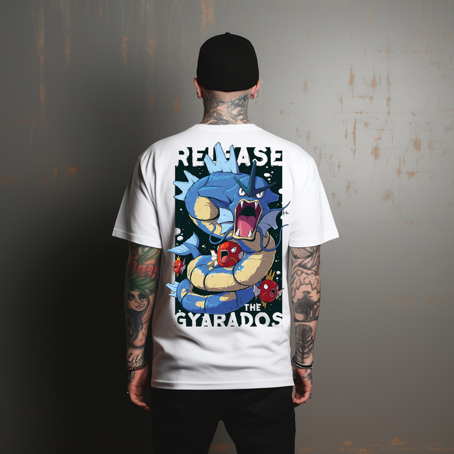 Camiseta Oversize - Release the Gyarados: Desata la furia del océano