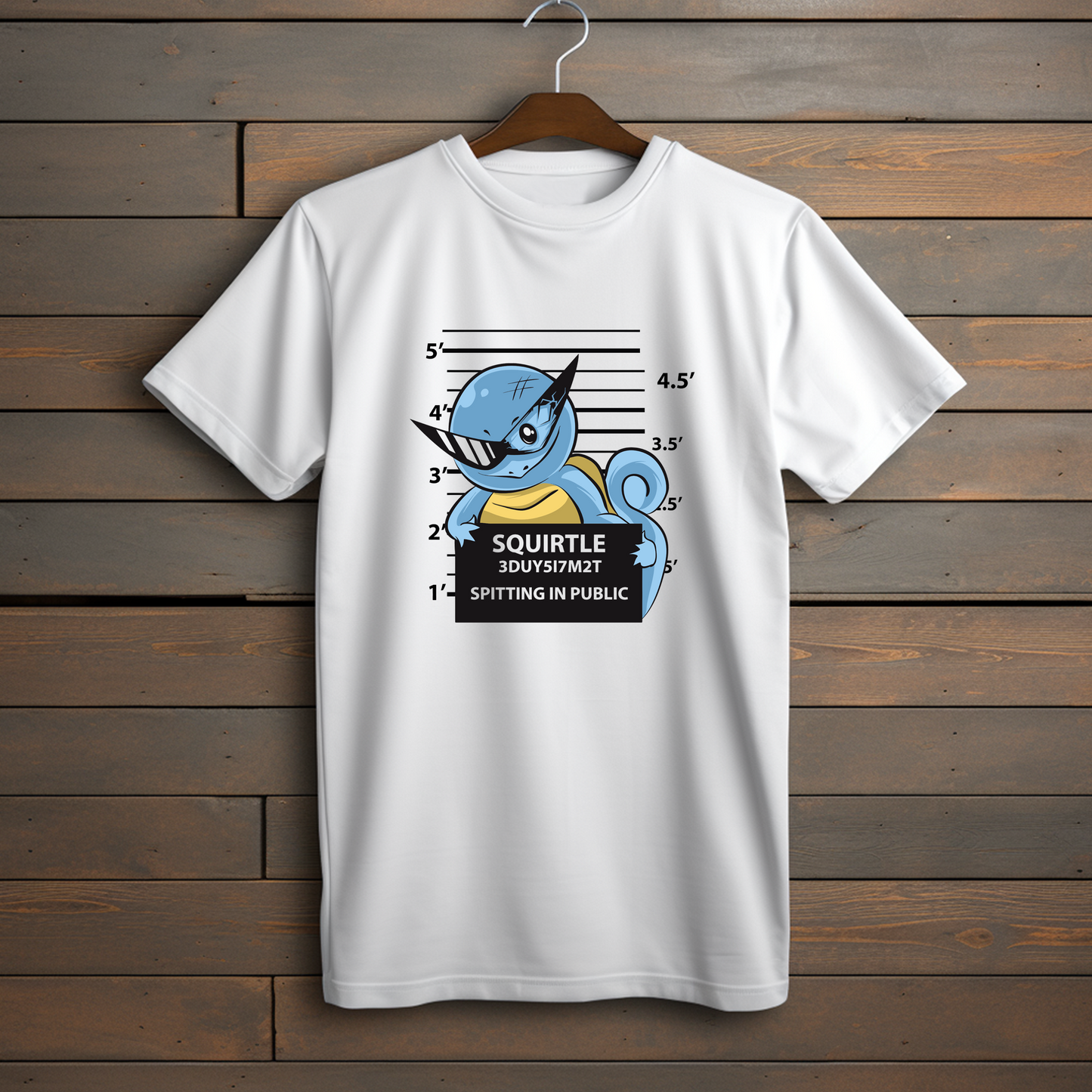 Camiseta Esencial - Squirtle Mugshot