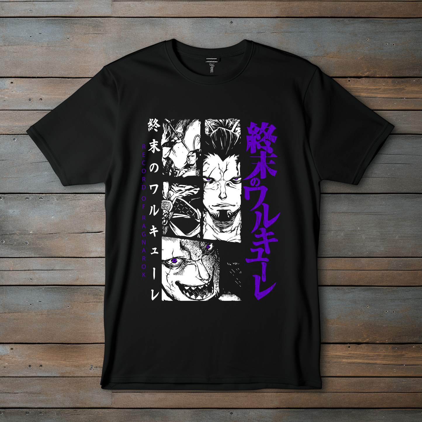 Camiseta Record of Ragnarok personajes épicos