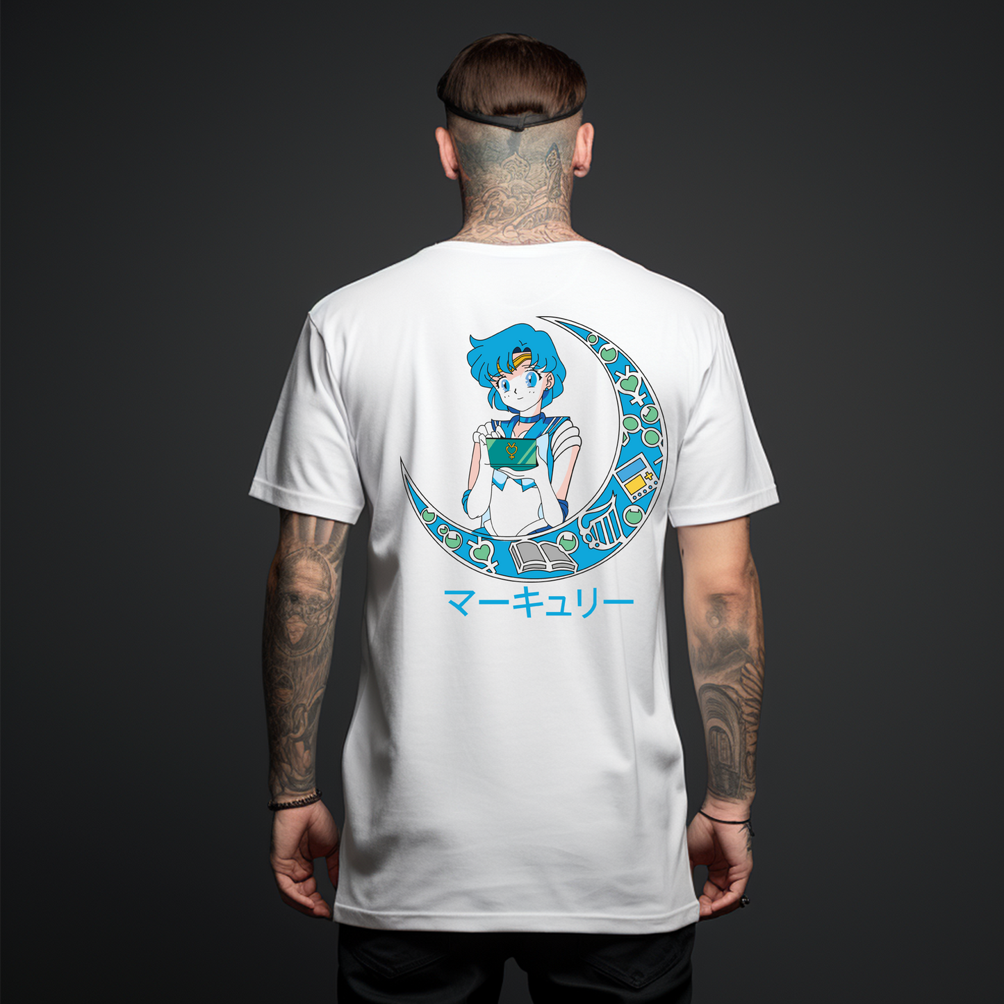 Camiseta Oversize Sailor Mercury "Intelecto y Agua" – Estilo Exclusivo