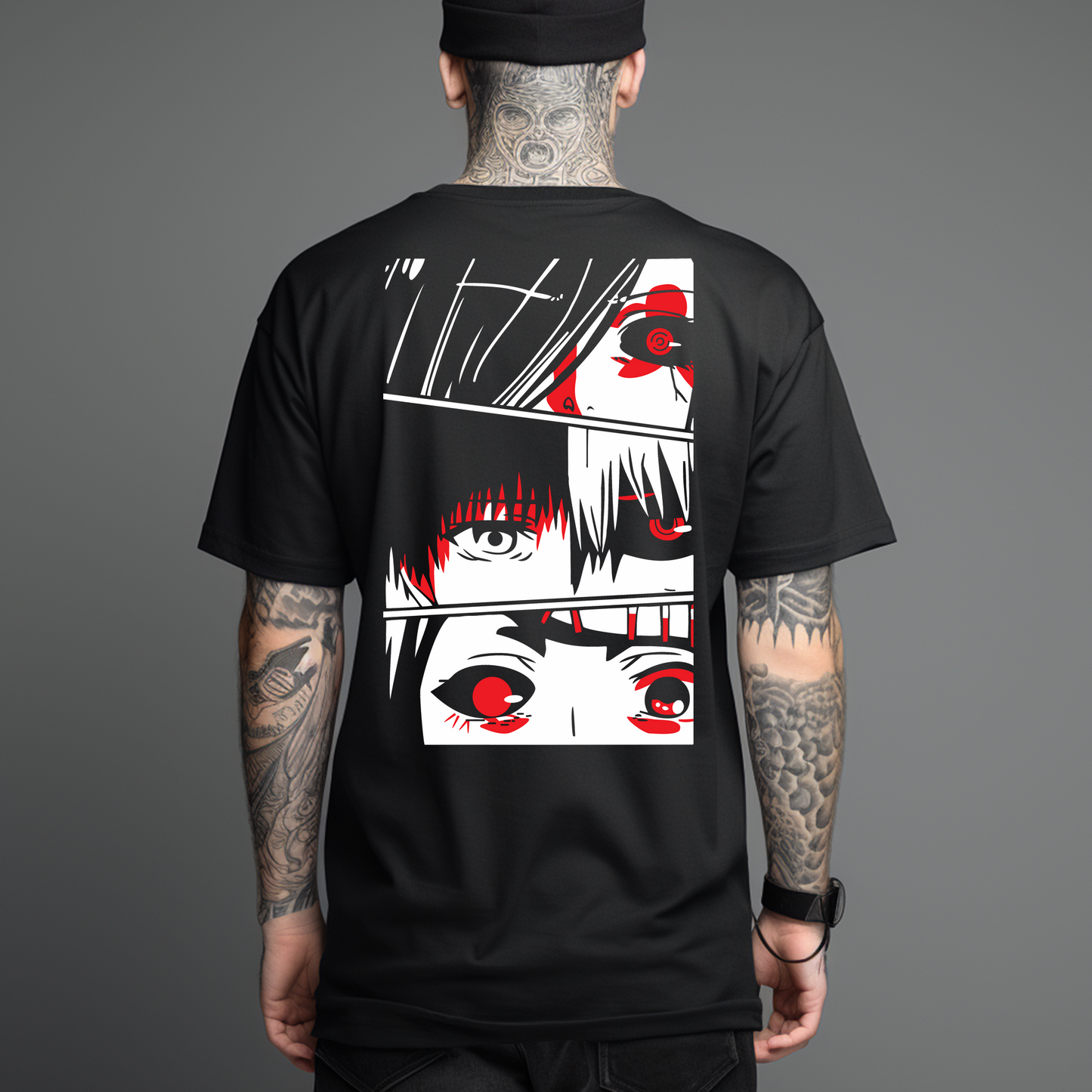 Camiseta Oversize Tokyo Ghoul – Mirada Ghoul