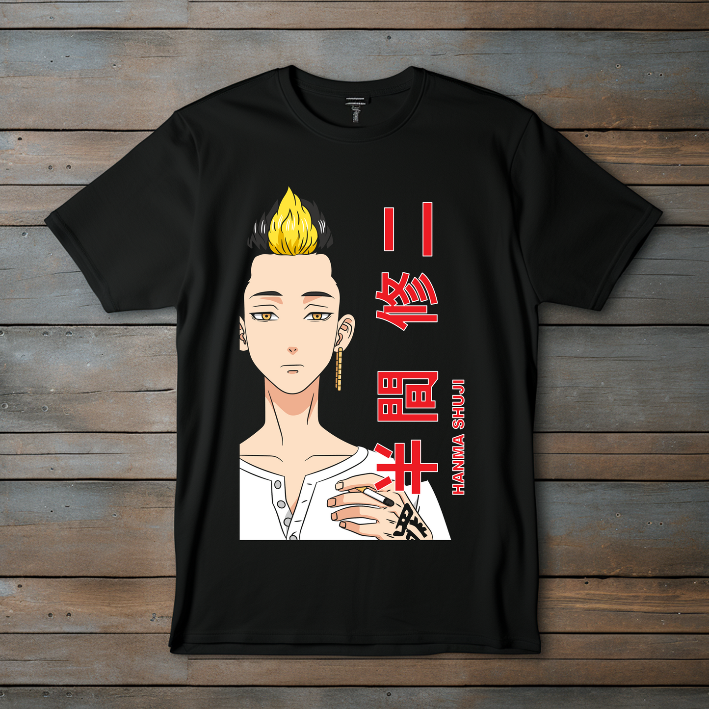 Camiseta Esencial Tokyo Revengers – Hanma Shuji: El Estratega Caótico