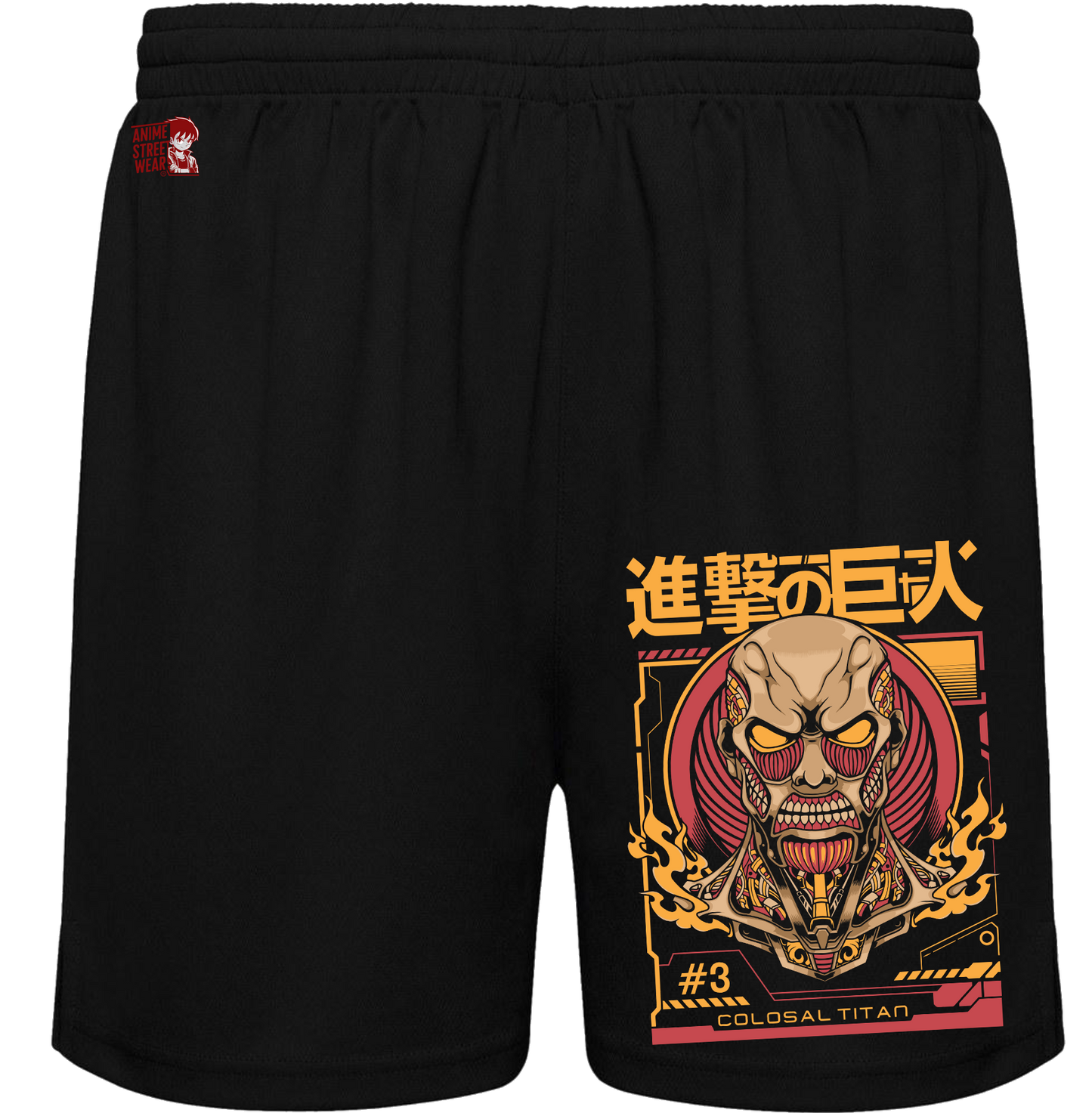 Bañador Negro Titán Colosal - Shingeki no Kyojin | Swimwear Anime Streetwear