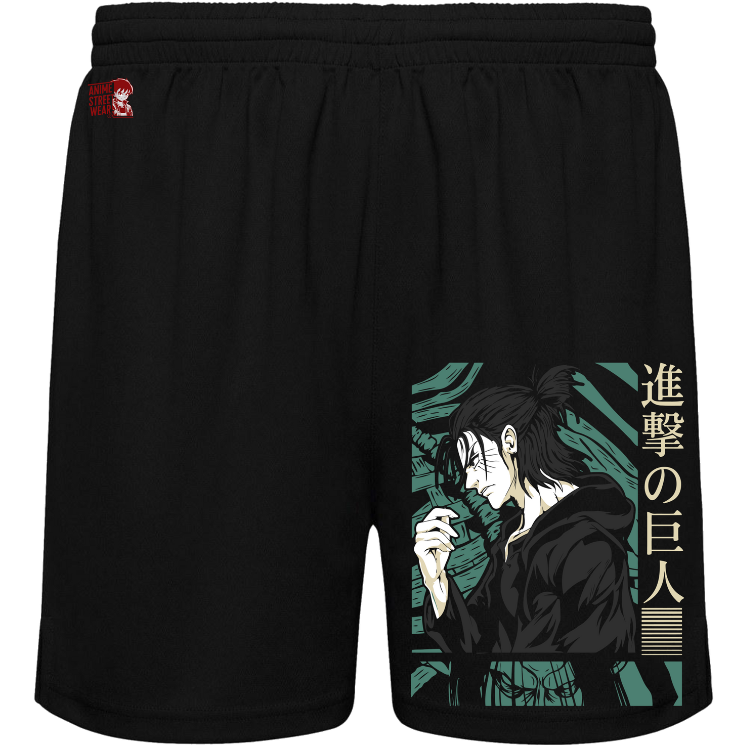 Bañador Negro Eren Jaeger Final Season - Shingeki no Kyojin | Ropa Anime Streetwear