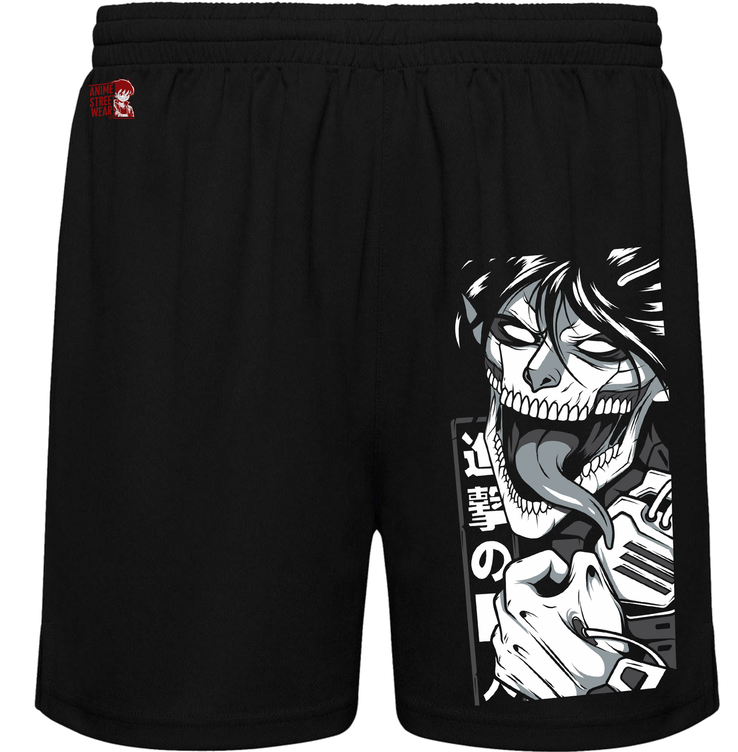 Bañador Negro Titán de Ataque Loco - Shingeki no Kyojin | Ropa Anime Streetwear
