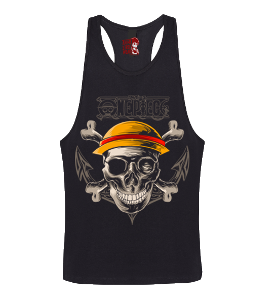 Tank Top Skull & Daggers One Piece Ropa Anime Streetwear Pirata Oscuro