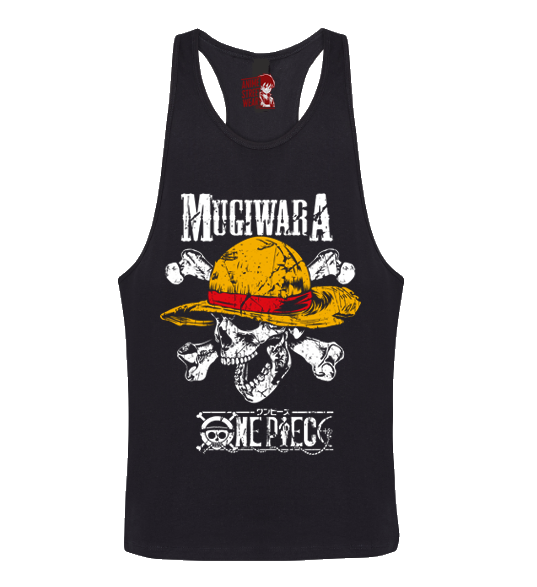 Tank Top Mugiwara Skull - One Piece Ropa Anime Streetwear Verano Sin Mangas