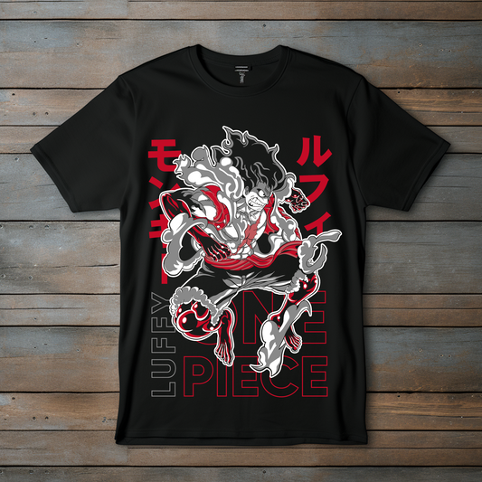 Camiseta "Luffy Gear Fourth - El Poder del Rey Pirata"