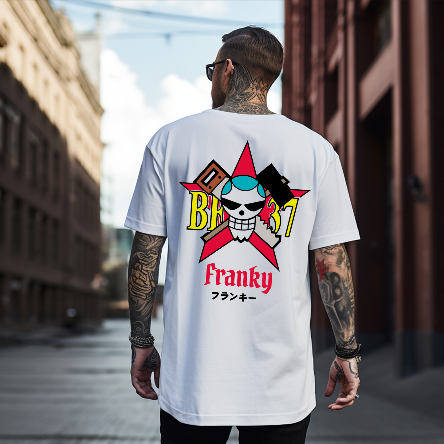 Camiseta Oversize Anime One Piece – Diseño Exclusivo de Franky