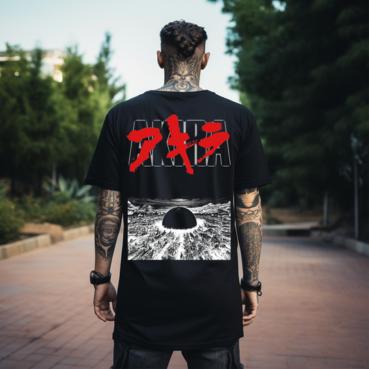 CAMISETA ANIME OVERSIZE "Akira - Explosión Neo-Tokyo"