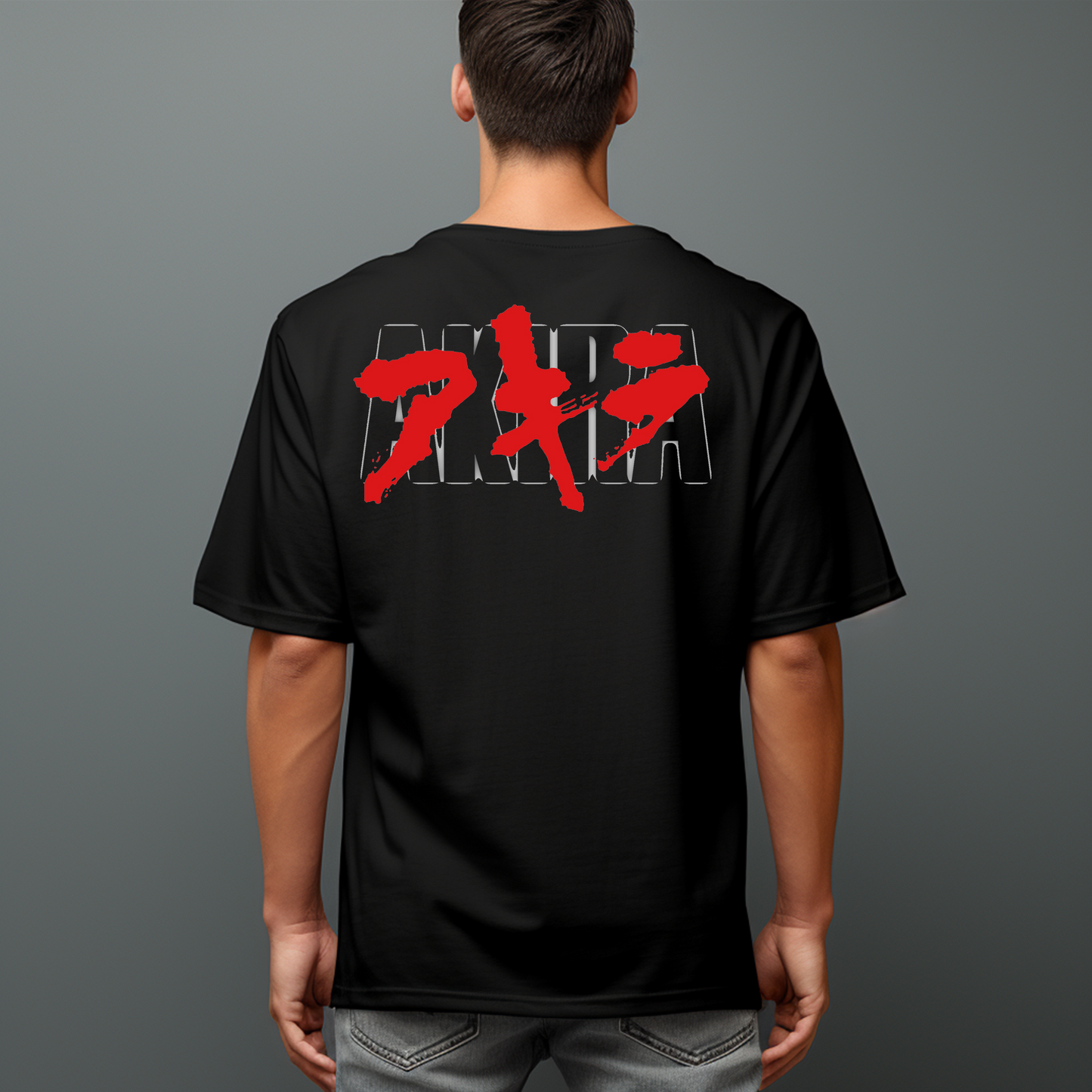 CAMISETA ANIME OVERSIZE  "Akira - Kanji y Fuerza"