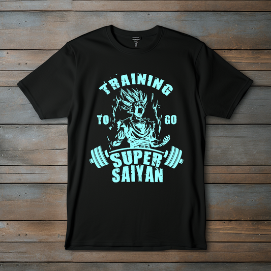 CAMISETA DE ANIME - DISEÑO EXCLUSIVO "TRAINING TO GO SUPER SAIYAN"