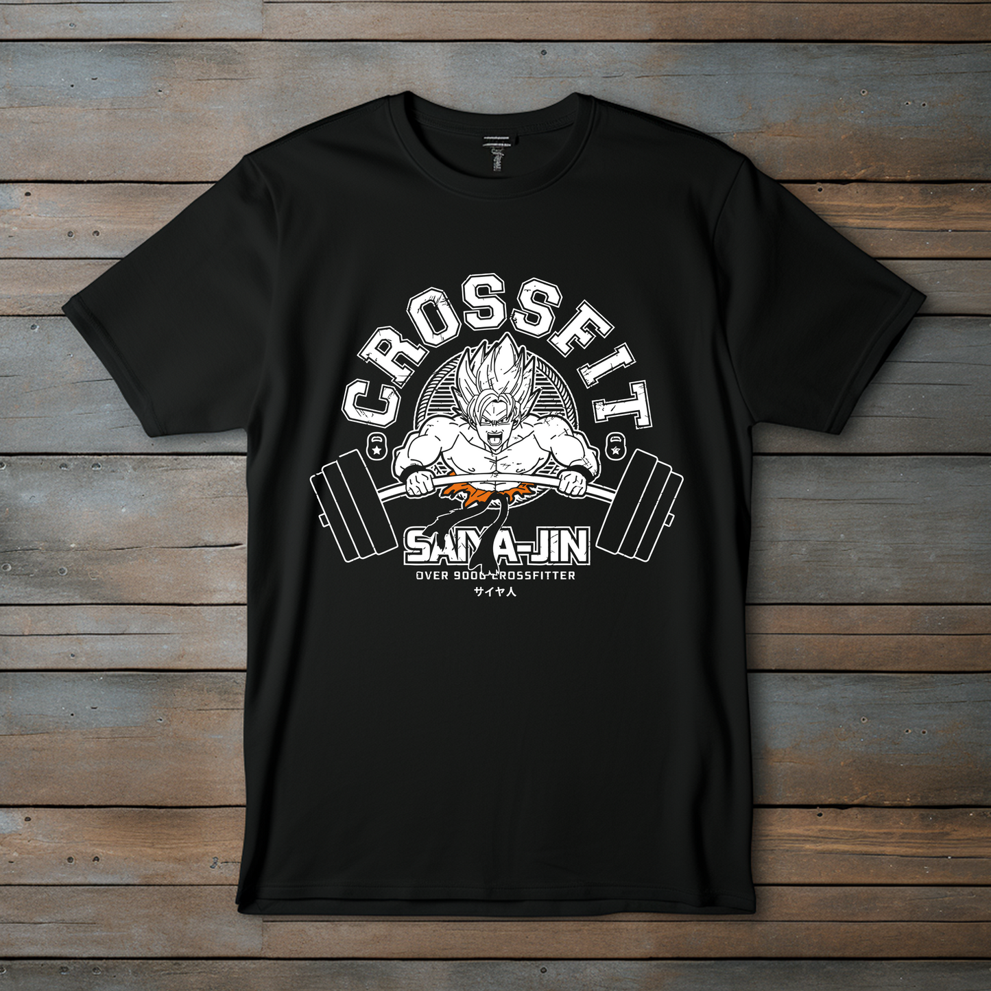 CAMISETA DE ANIME - DISEÑO EXCLUSIVO "CROSSFIT SAIYAN"