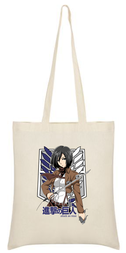 👜 Bolsa Anime - Tote Bag Mikasa Ackerman