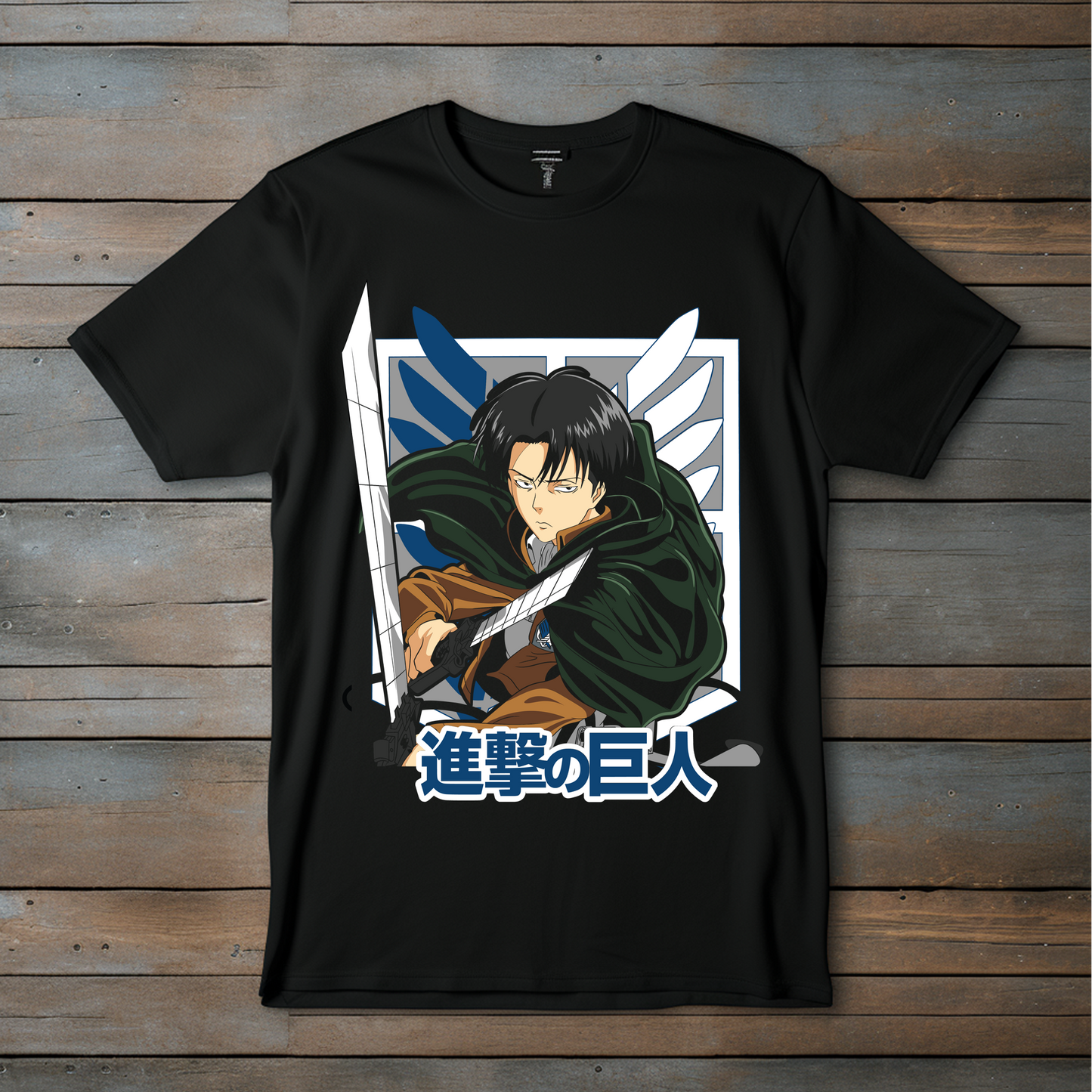 Camiseta Exclusiva de Levi Ackerman – Shingeki no Kyojin