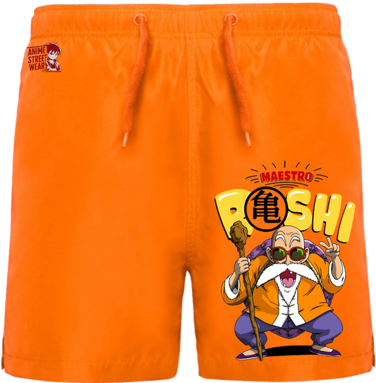Bañador Naranja Maestro Roshi - Dragon Ball | Estilo Kame Sennin | Ropa Anime Streetwear