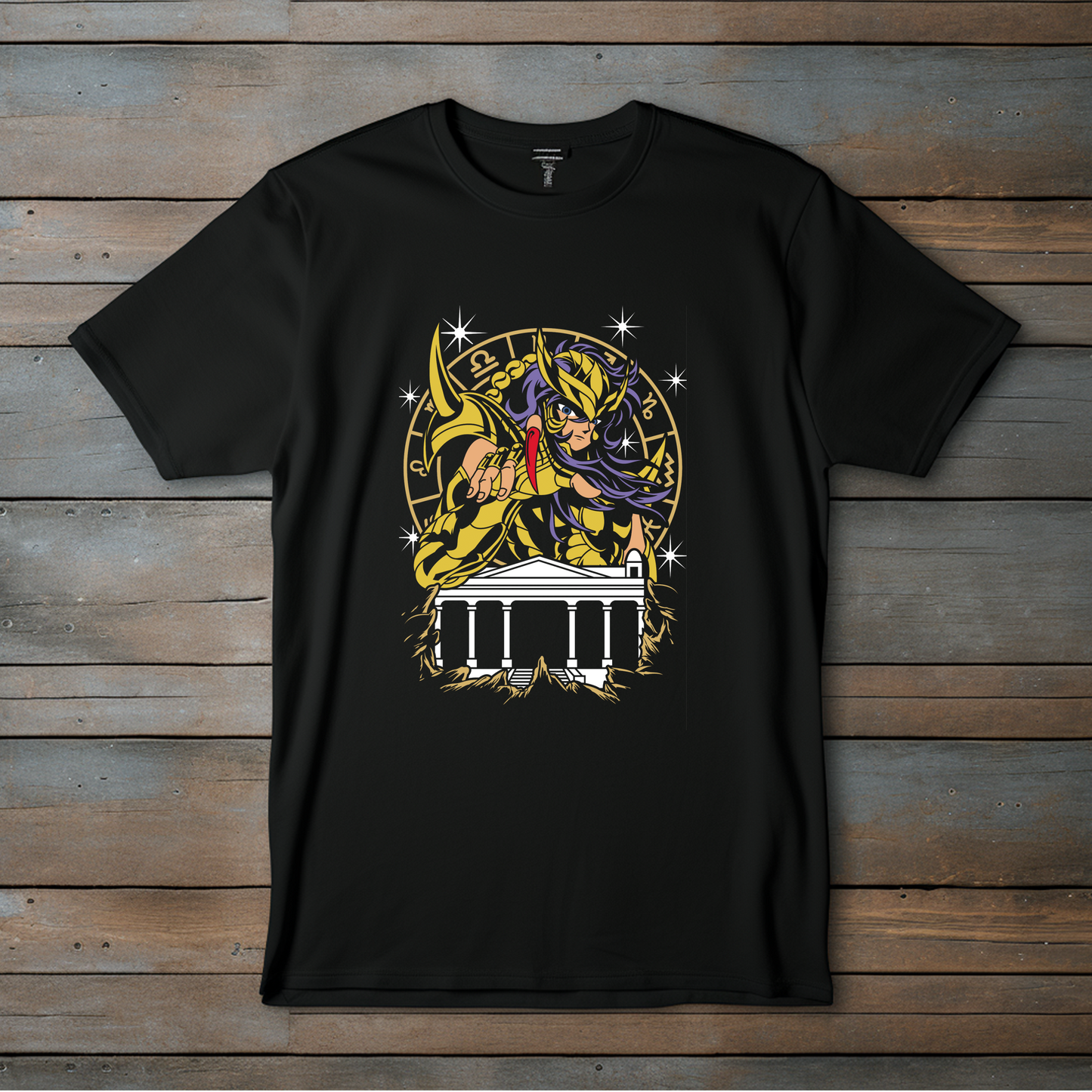 Camiseta Esencial "Caballero Dorado de Escorpio – Protector de la Octava Casa Zodiacal