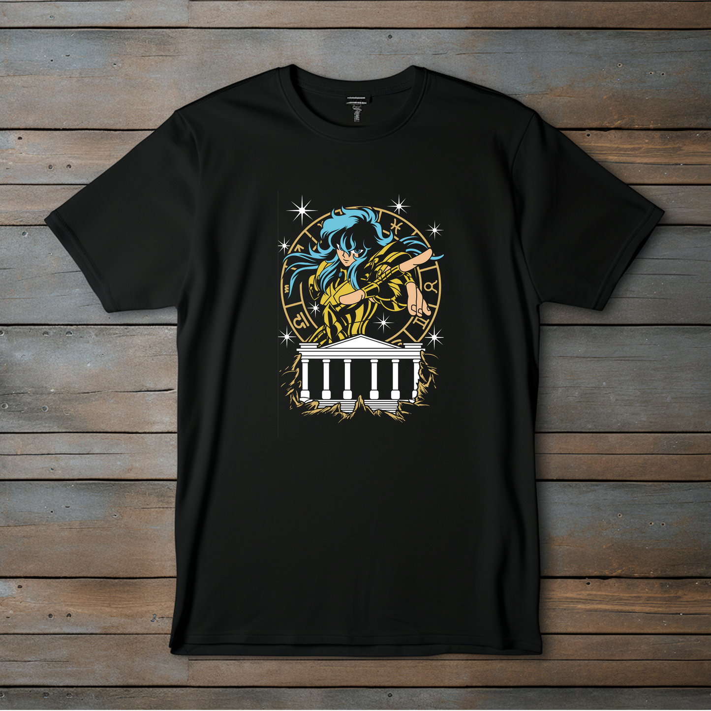 Camiseta Esencial "Caballero Dorado de Acuario – Guardián de la Undécima Casa Zodiacal