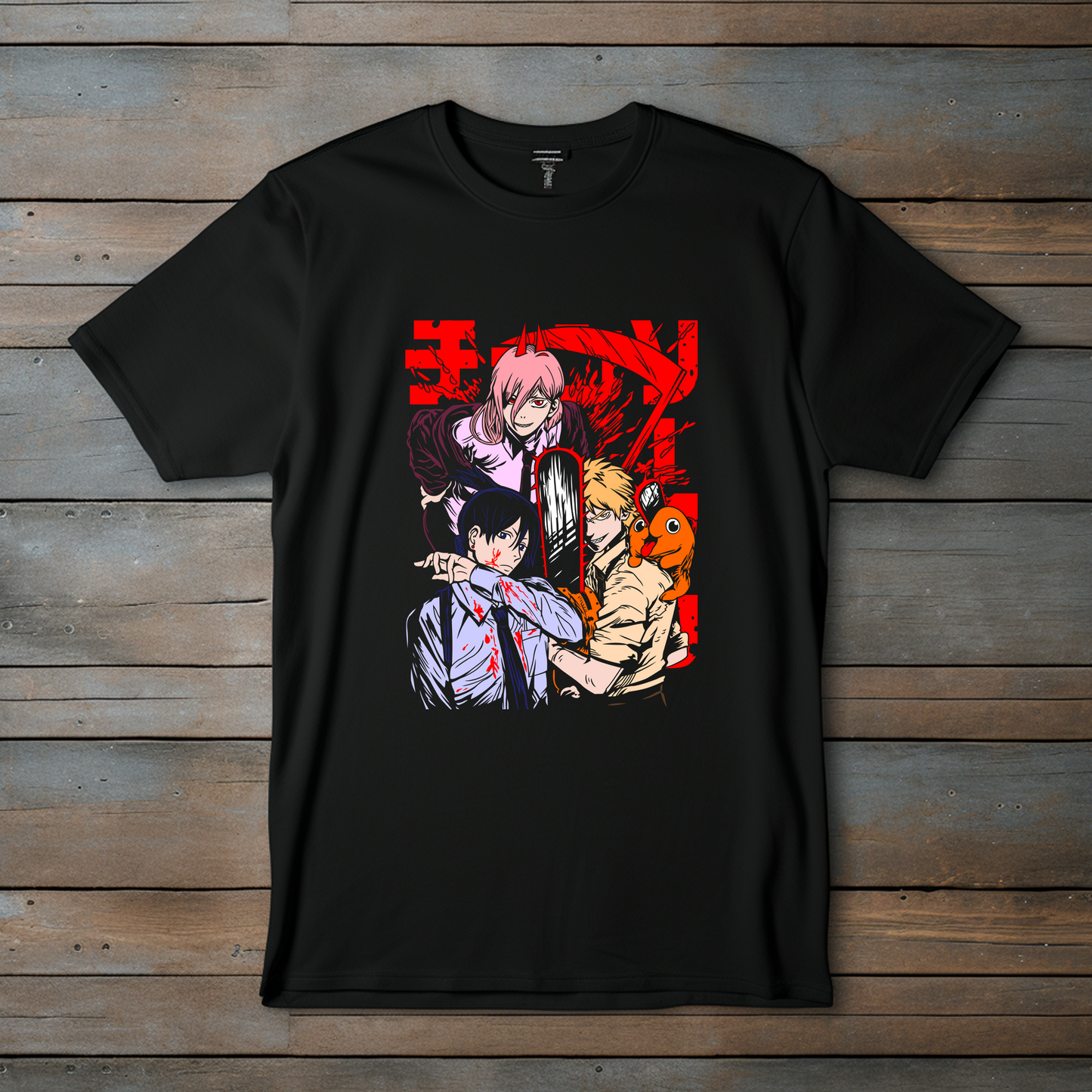 Camiseta Esencial - Chainsaw Hunters  Anime Edition