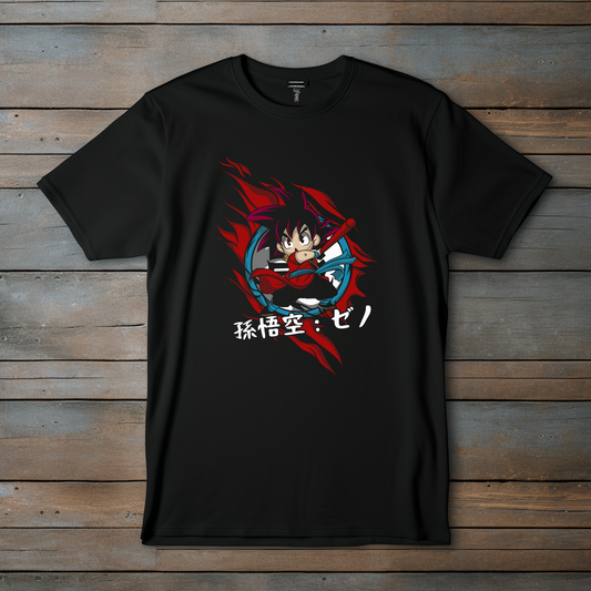 Camiseta Dragon Ball - Goku Niño en Estilo Chibi