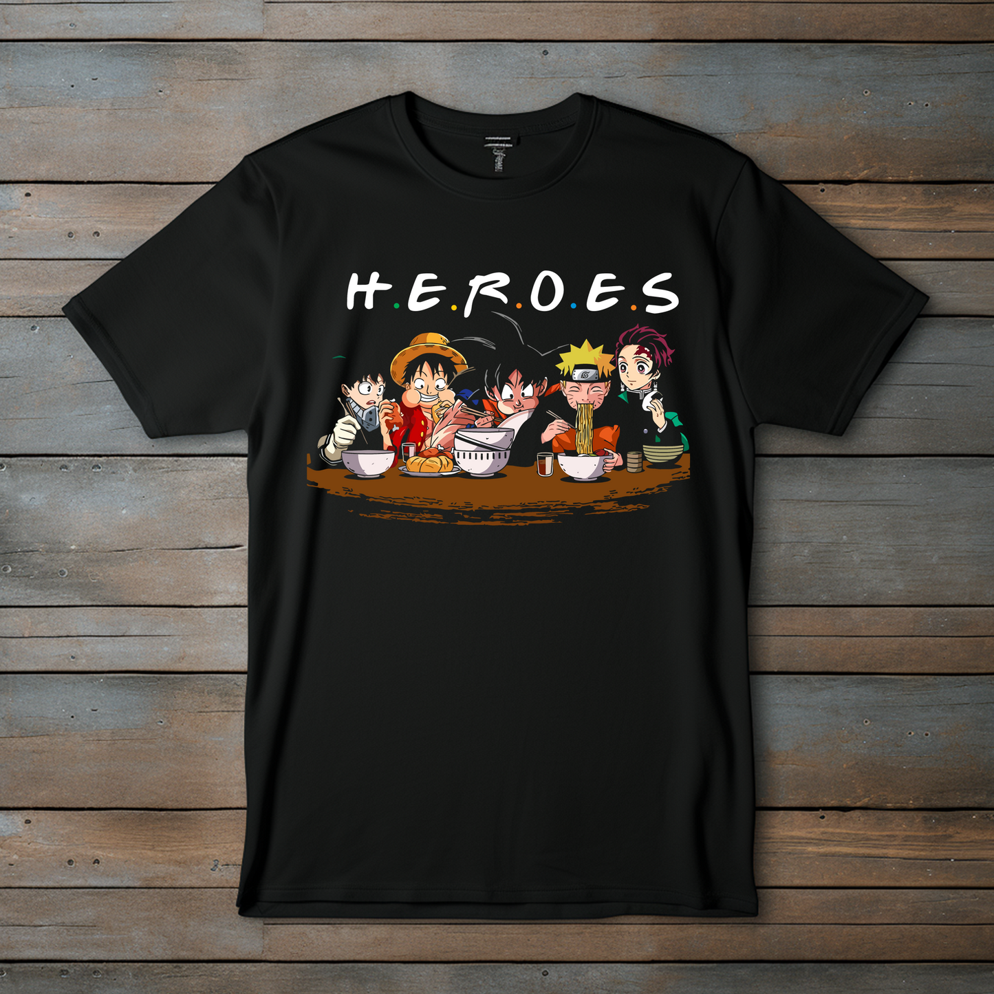 Camiseta Esencial - Héroes del Anime  Ramen Time