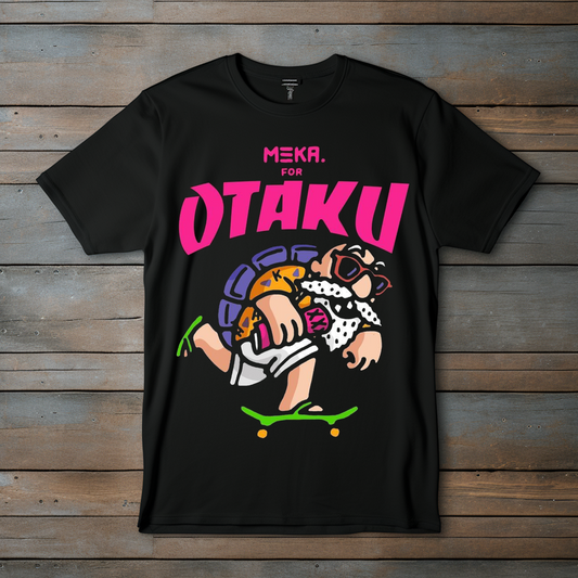 Camiseta "Meka for Otaku" - Maestro Roshi en modo Skater