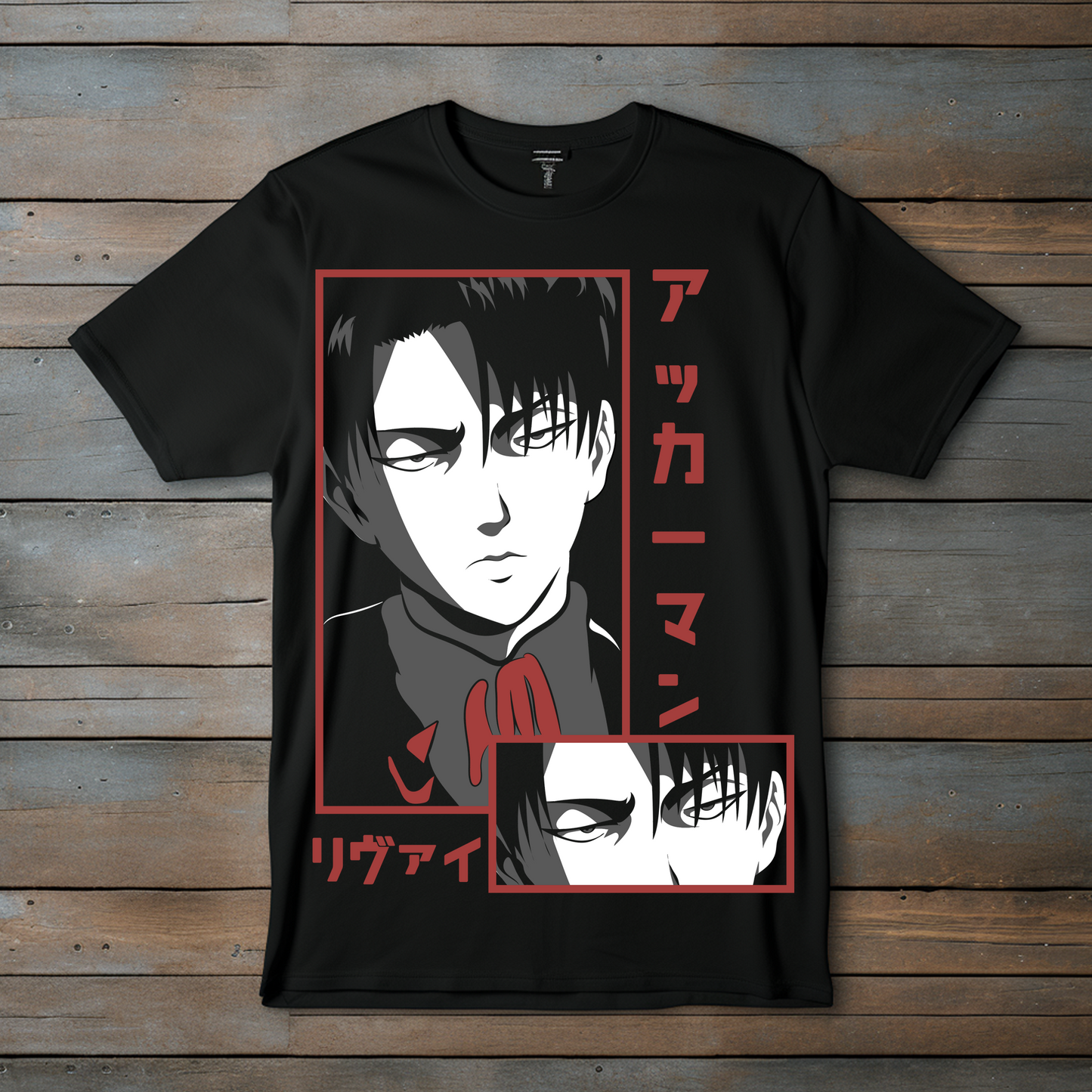 ¡Camiseta Levi Ackerman – Elegancia Minimalista con Estilo Atemporal!