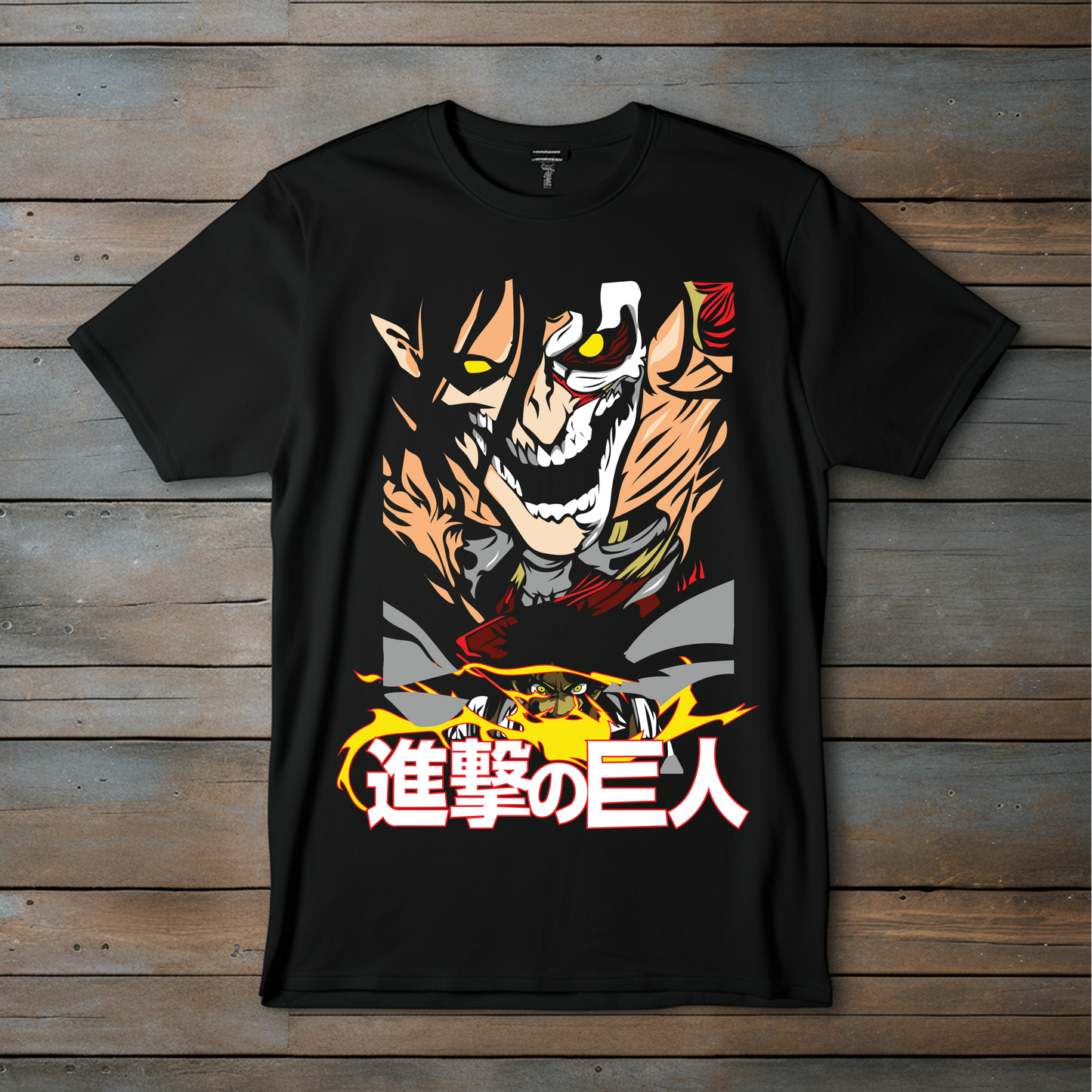 Camiseta Eren Titan Berserk – Edición Furia de Shingeki no Kyojin