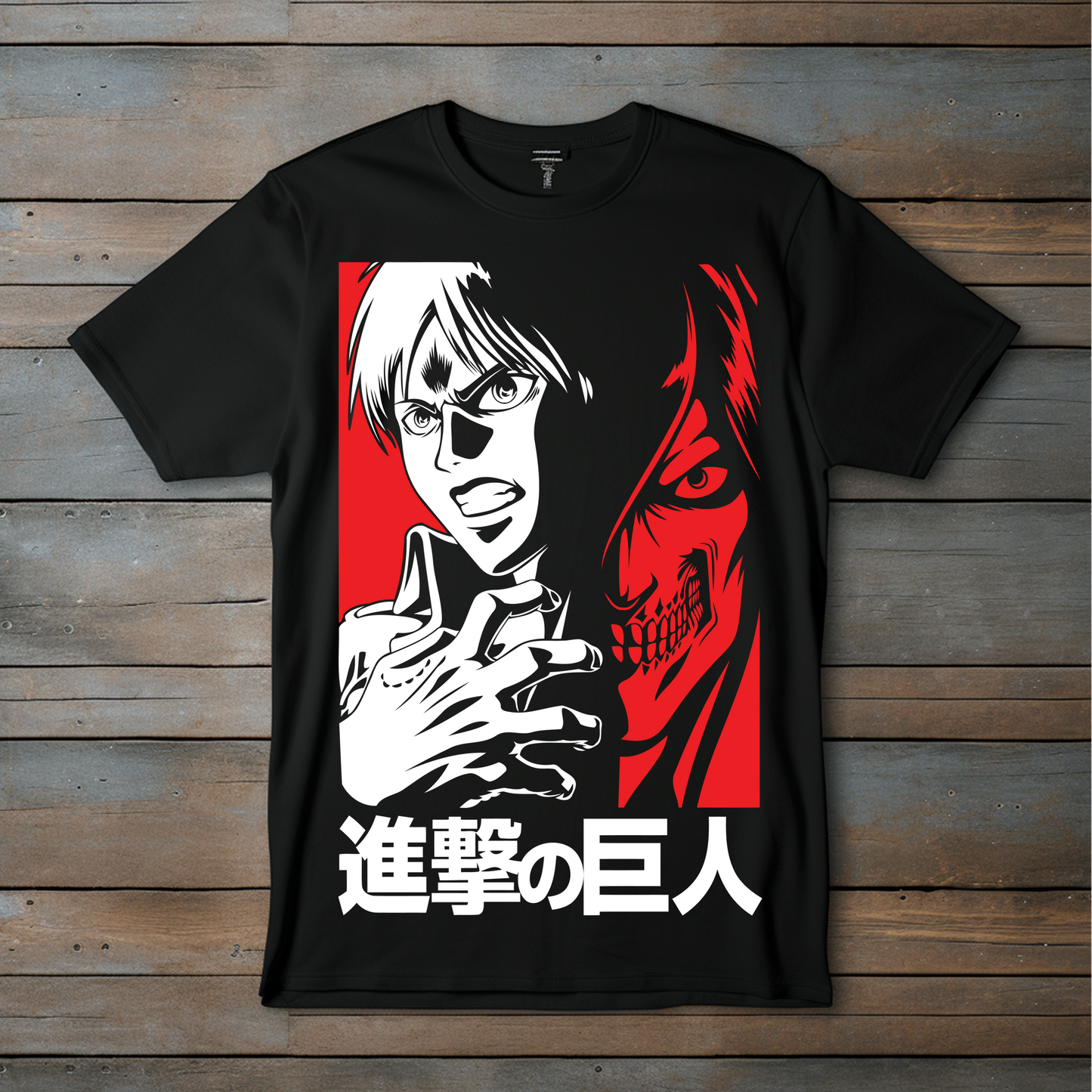 Camiseta Eren y Titán de Ataque – Edición Impacto Visual