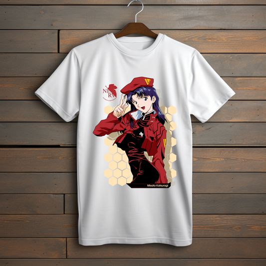 Camiseta de Misato Katsuragi - Diseño Inspirado en Evangelion