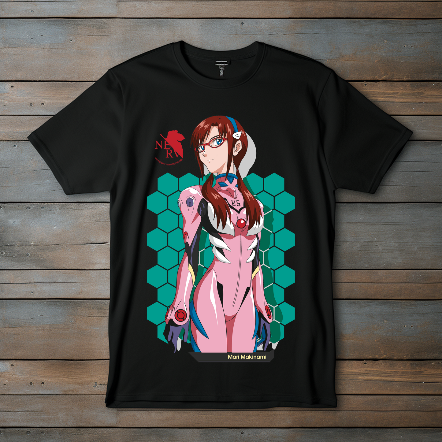 Camiseta Esencial - Mari Makinami  Evangelion