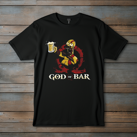 Camiseta "God of Bar" – Estilo Divino y Relajado