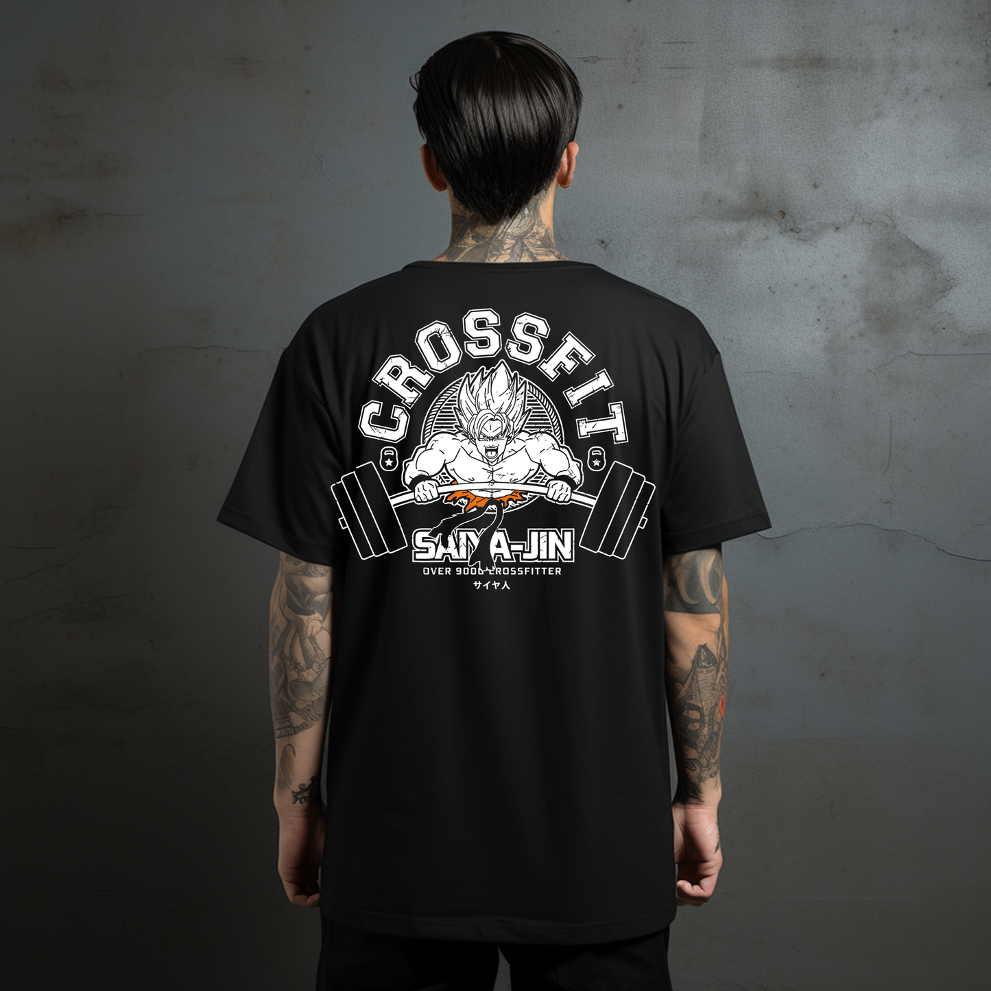 CAMISETA ANIME OVERSIZE CROSSFIT SAYAN